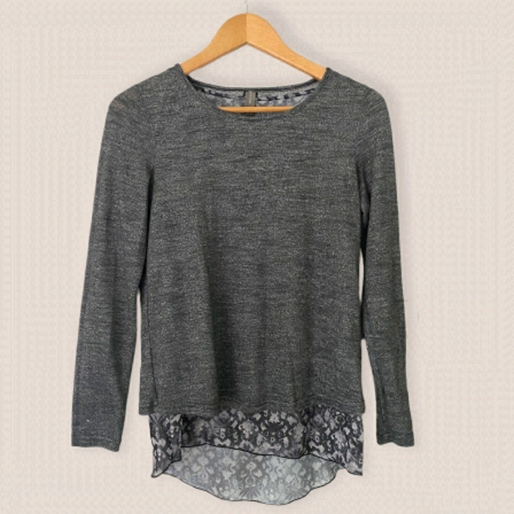 Denver Hayes Grey Long Sleeve Top